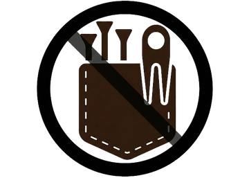 Prohibition sign with a wallet and money symbol, indicating no cash or payment.